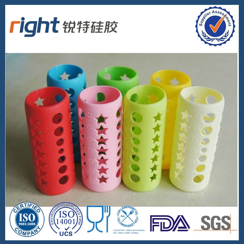FDA Drink Bottle With Silicone Sleeve Cover